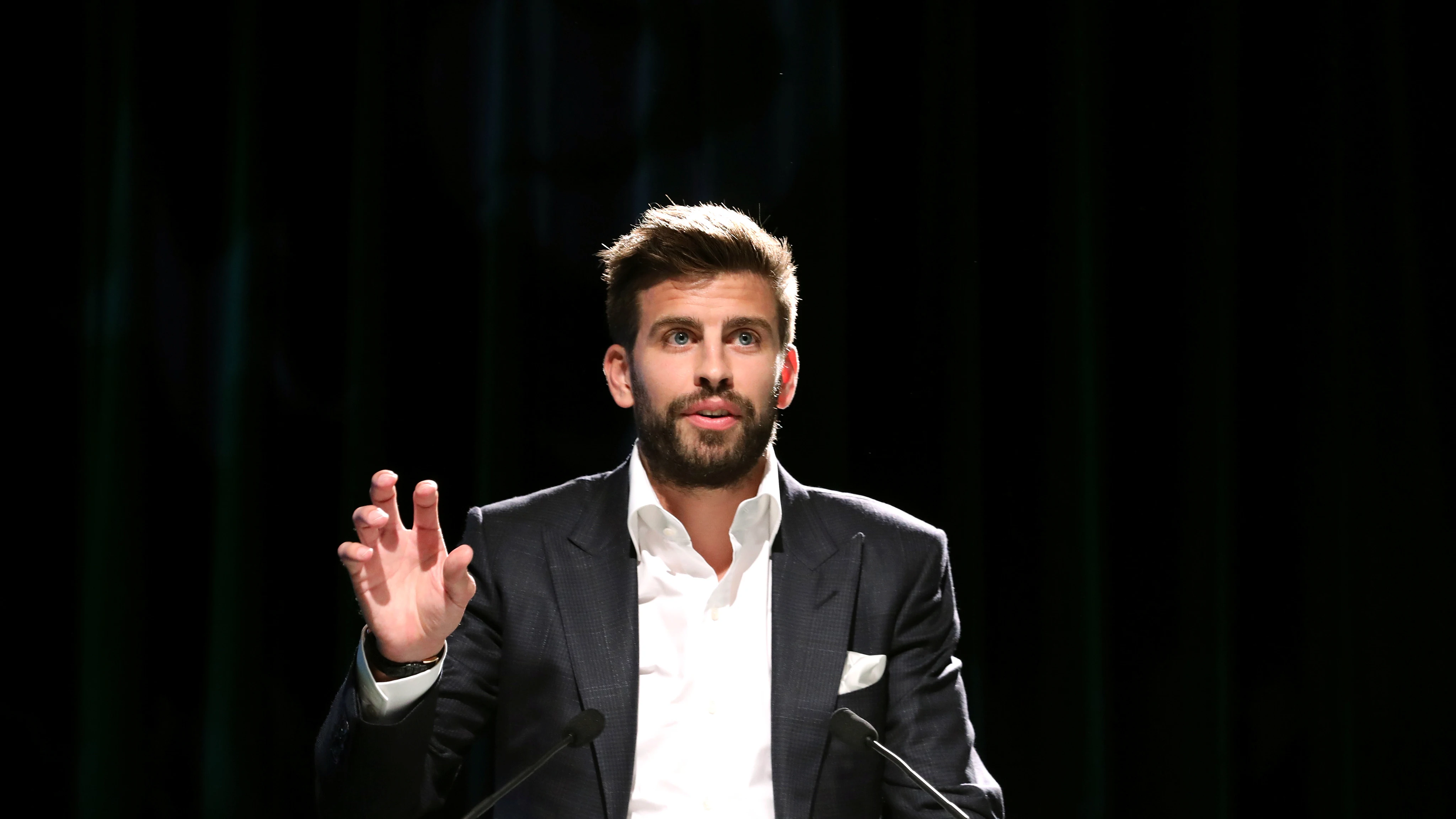 Gerard Piqué comparece en la presentación de la nueva Copa Davis