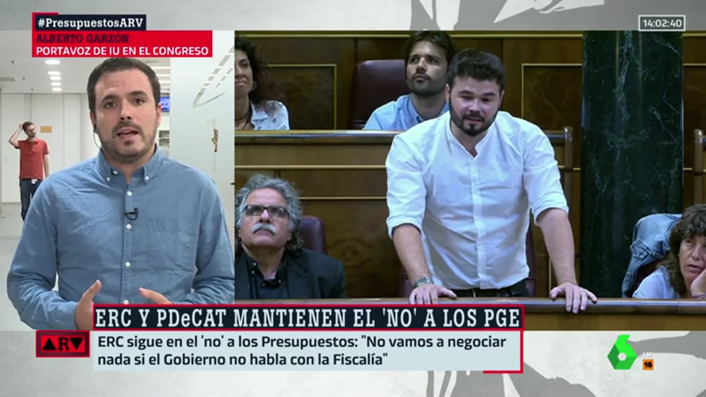 Alberto Garzón y Gabriel Rufián Alberto Garzón y Gabriel Rufián