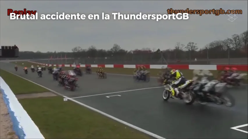 Duras imágenes: brutal accidente en la ThundersportGB