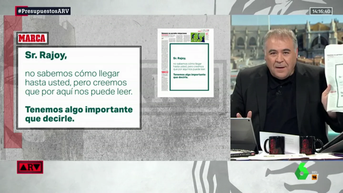 La genial publicidad para contactar con el Sr. Rajoy... ¡a través del Marca! La genial publicidad para contactar con el Sr. Rajoy... ¡a través del Marca!