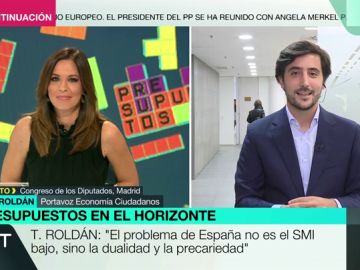 Toni Roldán, portavoz de Economía de Ciudadanos: "Los presupuestos de Sánchez son potencialmente ilegales" Toni Roldán, portavoz de Economía de Ciudadanos: "Los presupuestos de Sánchez son potencialmente ilegales"