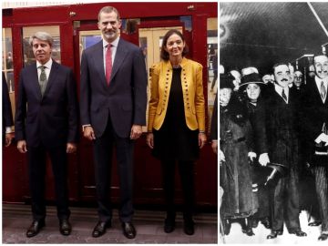 A la izquierda, Felipe VI en 2018; a la derecha, Alfonso XIII en 1919 A la izquierda, Felipe VI en 2018; a la derecha, Alfonso XIII en 1919