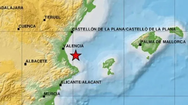 Terremoto en el Golfo de Valencia