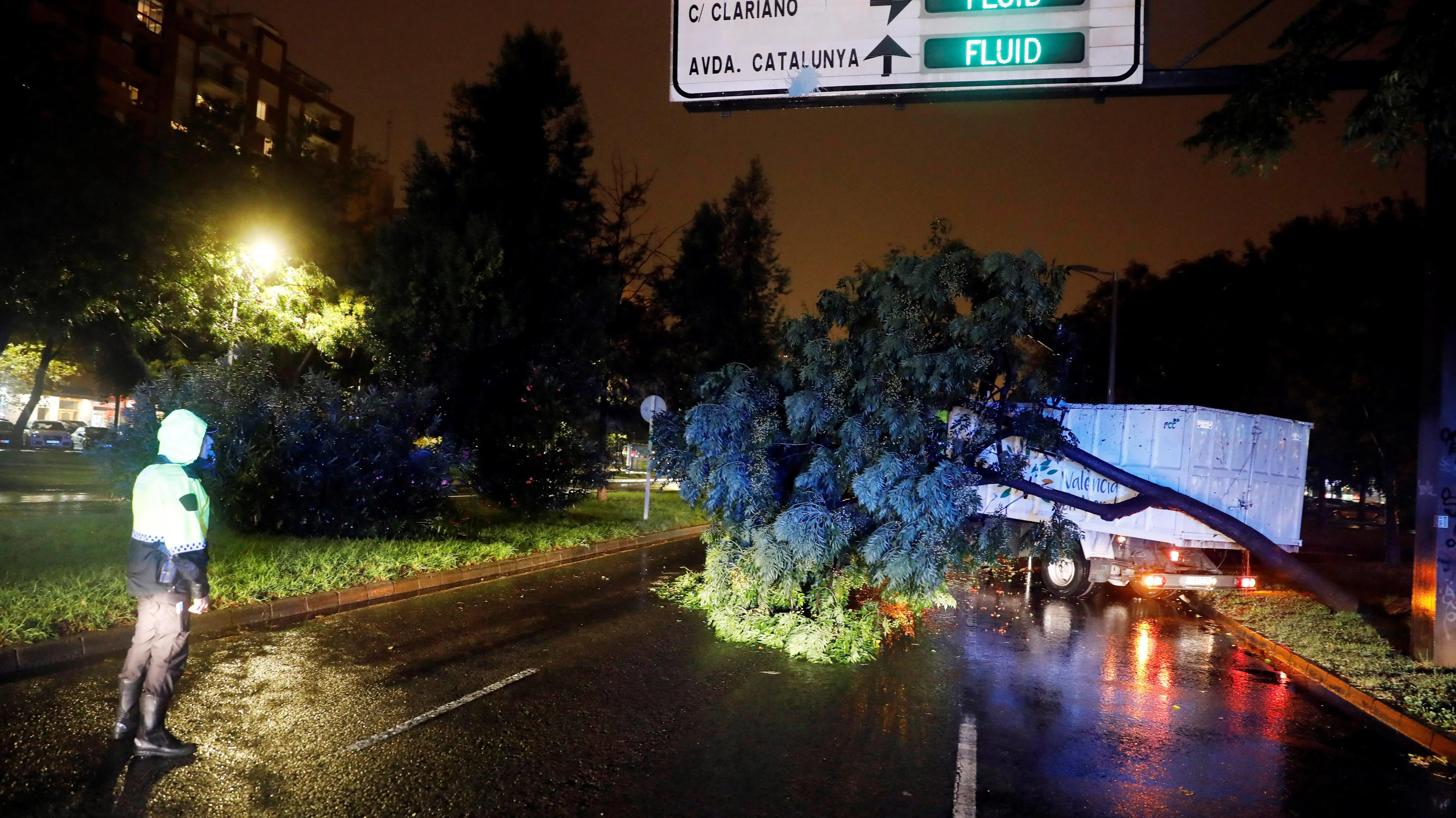 Fuerte temporal de lluvias que afecta a la Comunitad Valenciana