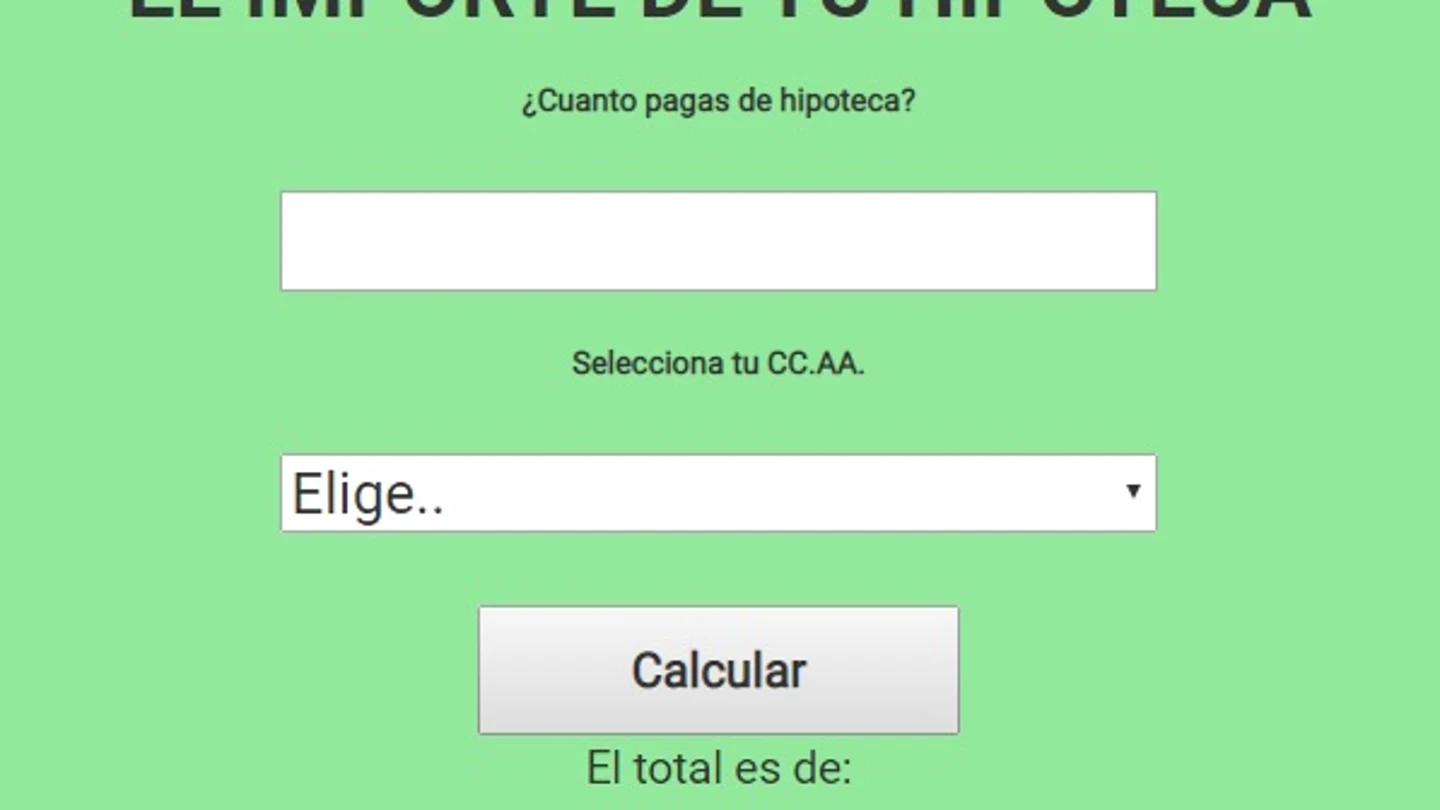 Calculadora de los impuestos de la hipoteca Calculadora de los impuestos de la hipoteca