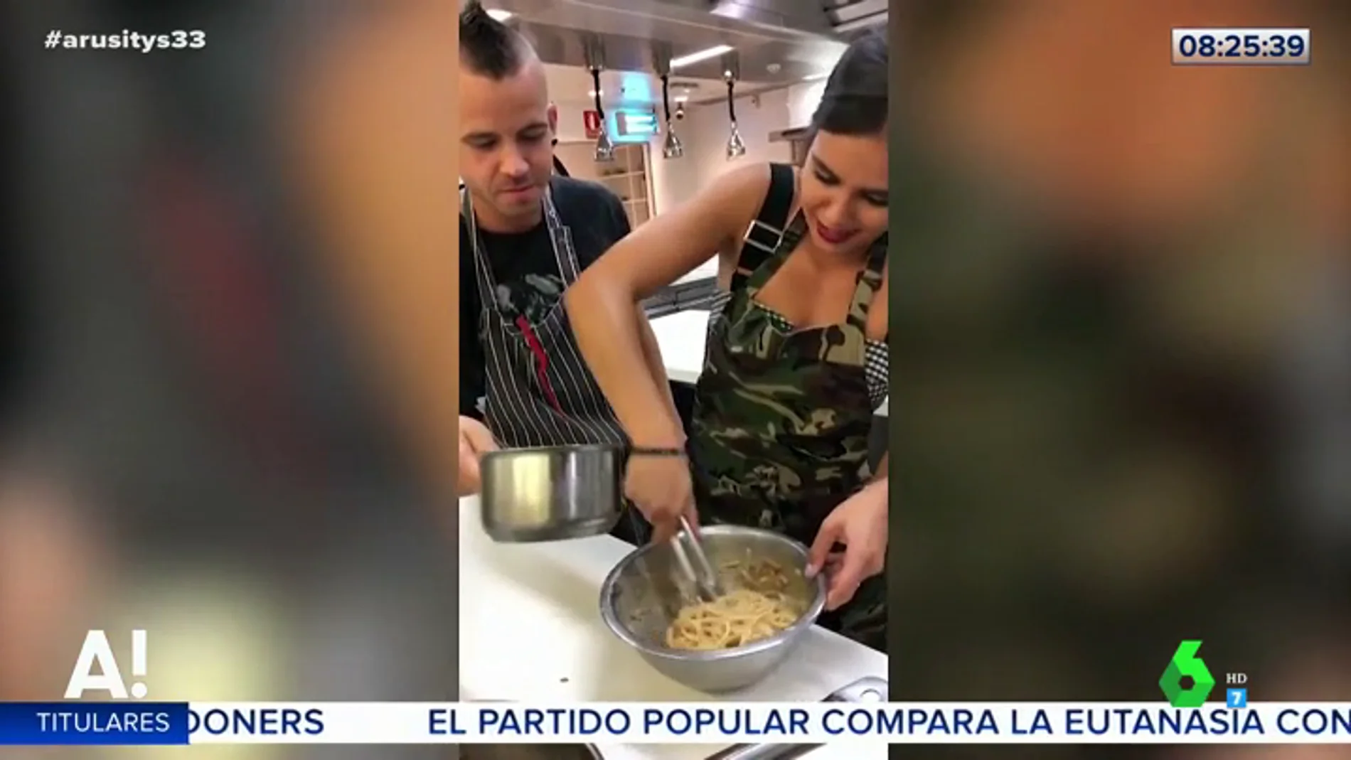 El vídeo que muestra los increíbles avances de Cristina Pedroche en la cocina con unos espaguetis carbonara