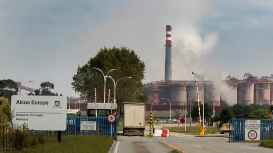 Imagen de la entrada de la empresa Alcoa Imagen de la entrada de la empresa Alcoa