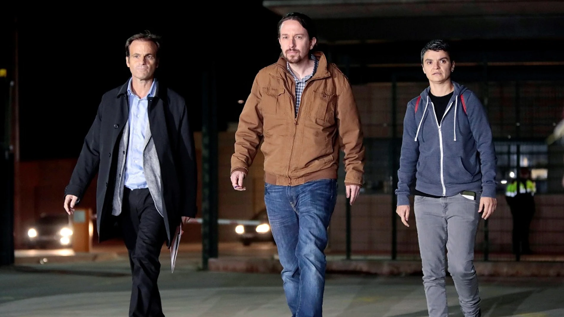 Pablo Iglesias a su salida de la prisión de Lledoners