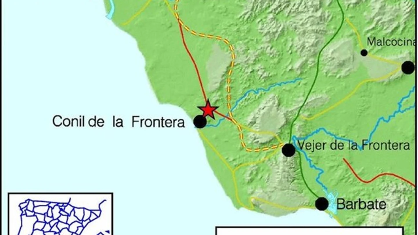 Registrado un terremoto de magnitud 4 en Conil de la Frontera Registrado un terremoto de magnitud 4 en Conil de la Frontera