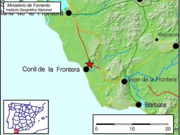 Registrado un terremoto de magnitud 4 en Conil de la Frontera Registrado un terremoto de magnitud 4 en Conil de la Frontera