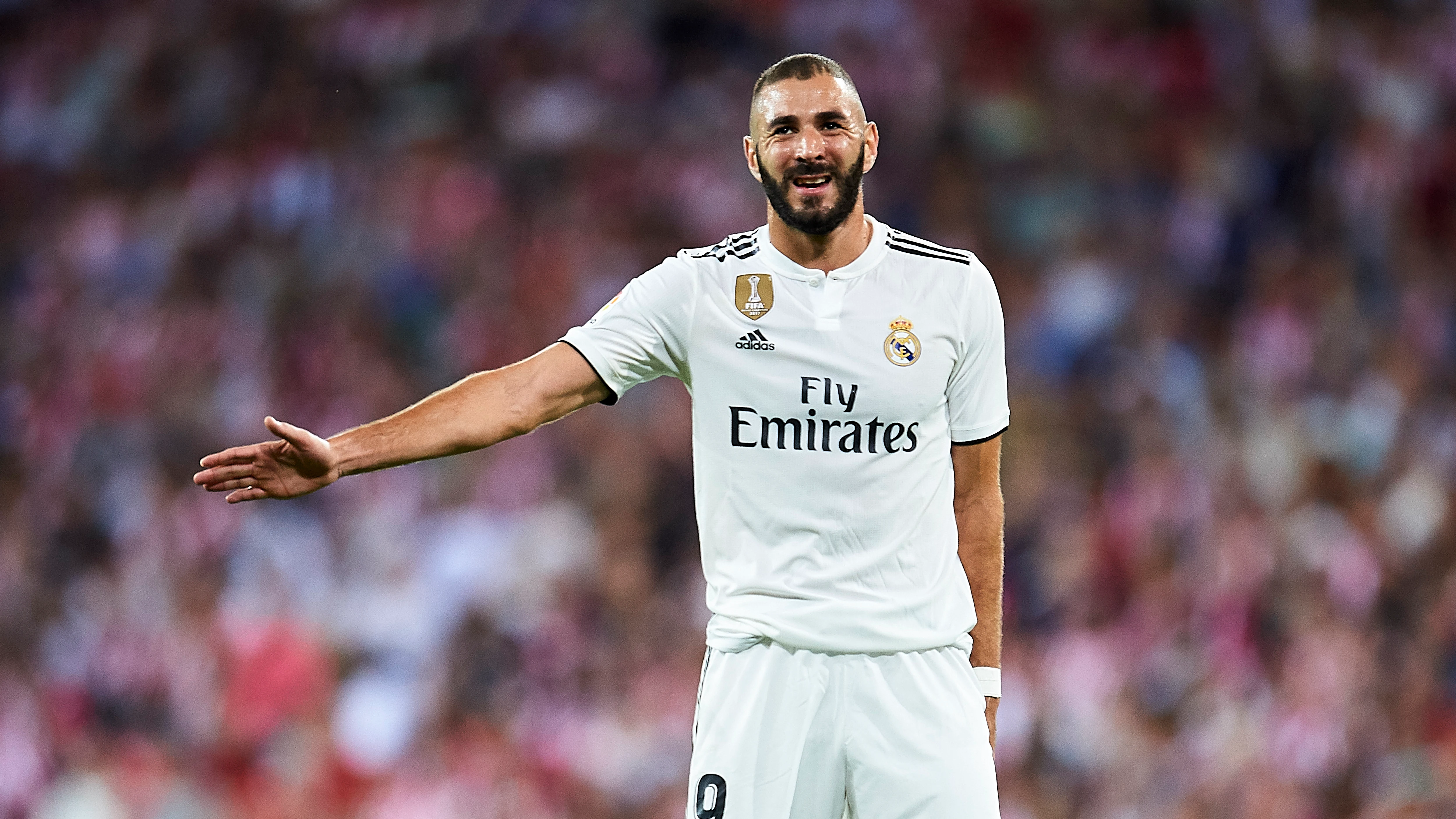 Karim Benzema, en un partido del Real Madrid