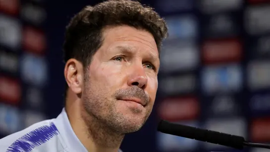 Simeone, en rueda de prensa Simeone, en rueda de prensa