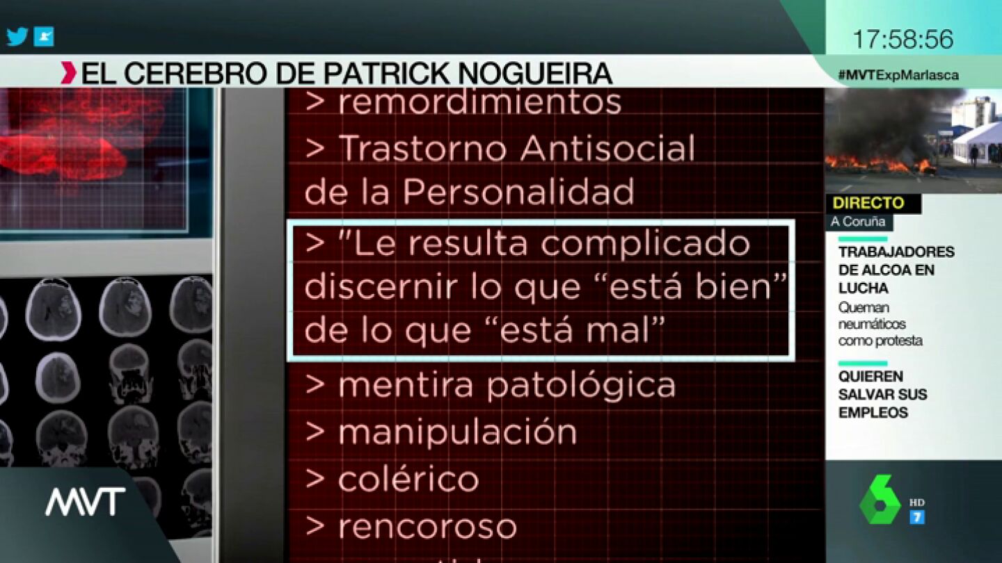 Un informe psiqui&aacute;trico revela que el cerebro de Patrick Nogueira, el asesino de Pioz, "no se ajusta a criterios de normalidad"