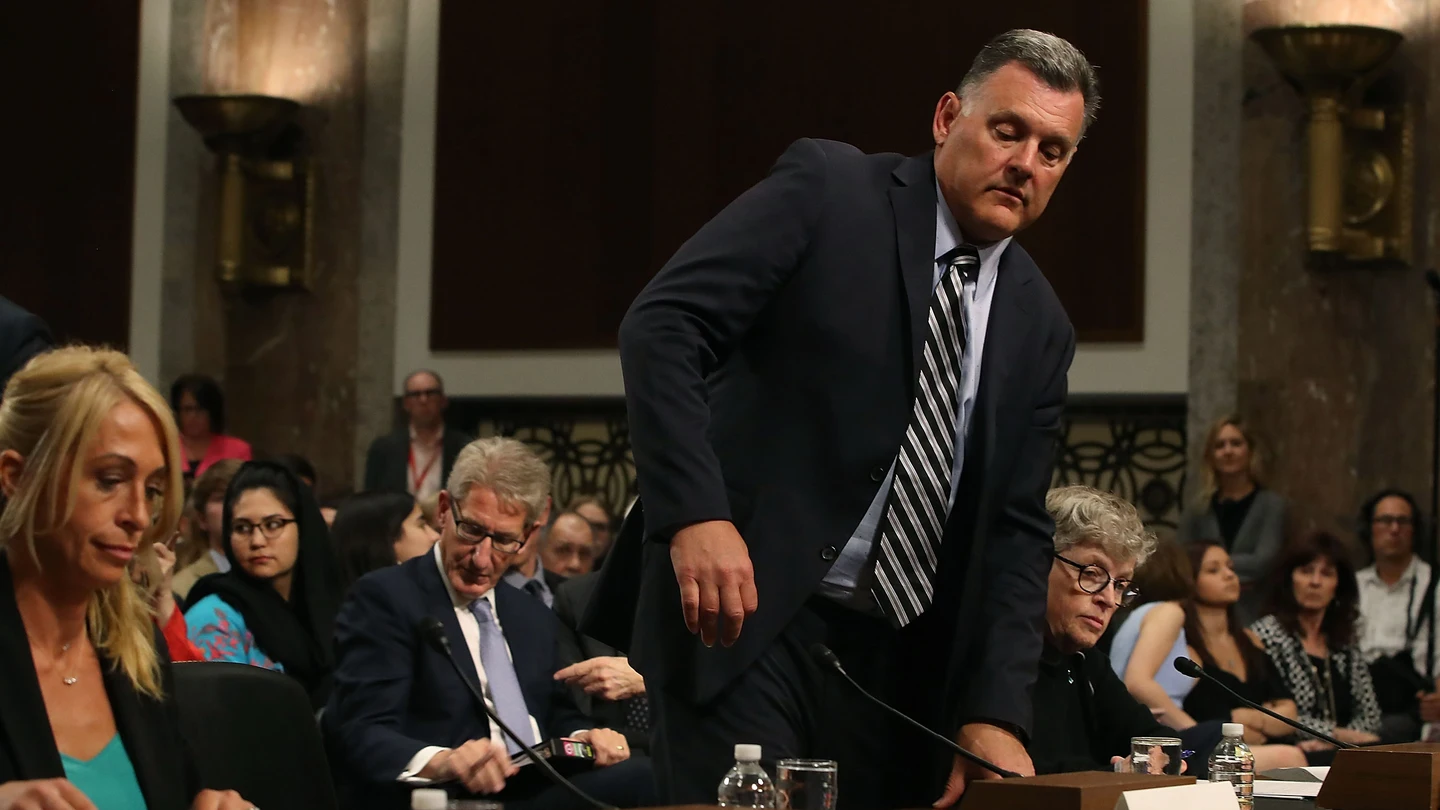 Steve Penny, en un momento de su declaración ante la comisión del Senado de EEUU Steve Penny, en un momento de su declaración ante la comisión del Senado de EEUU