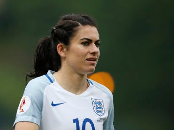 Karen Carney, durante un partido con la selección inglesa Karen Carney, durante un partido con la selección inglesa