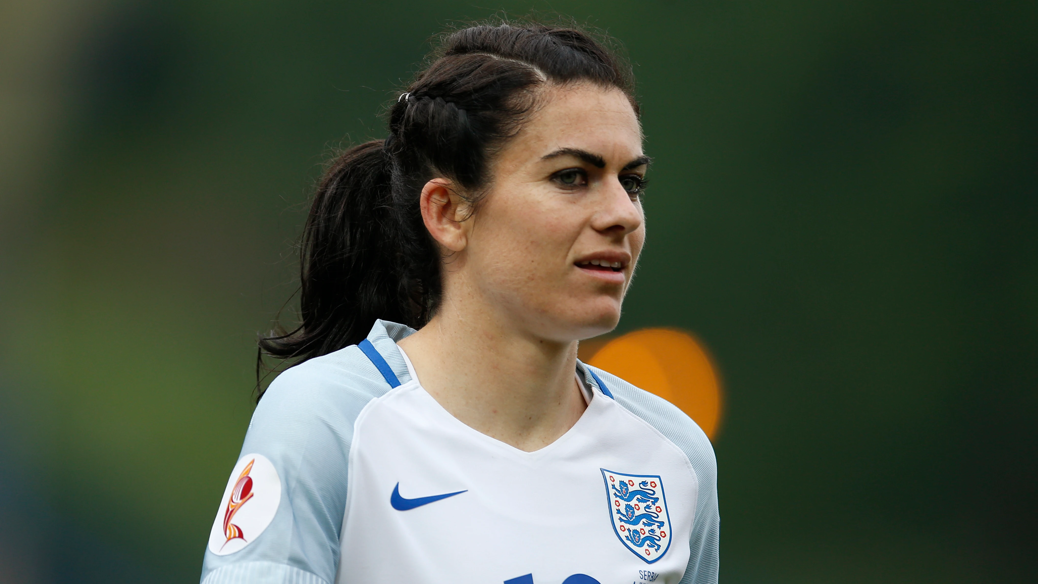 Karen Carney, durante un partido con la selección inglesa