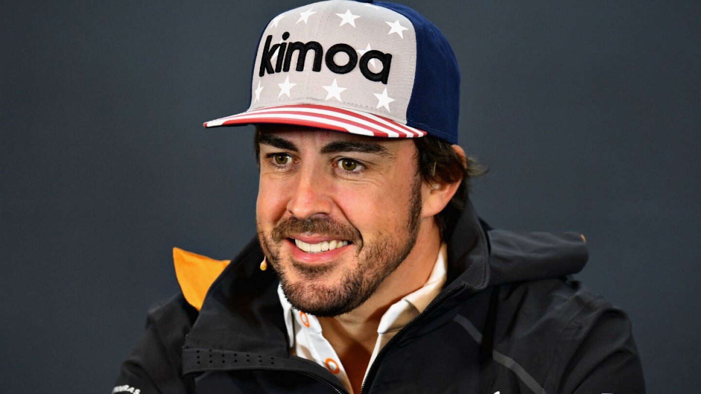 Fernando Alonso, en rueda de prensa