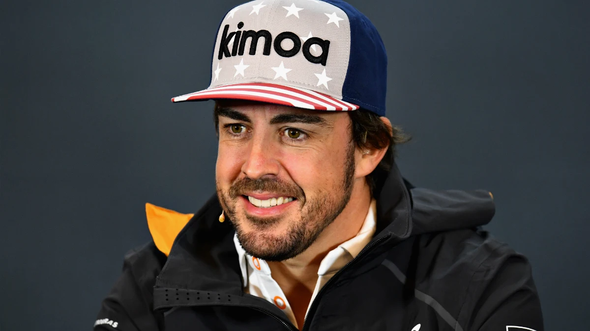 Fernando Alonso, en rueda de prensa