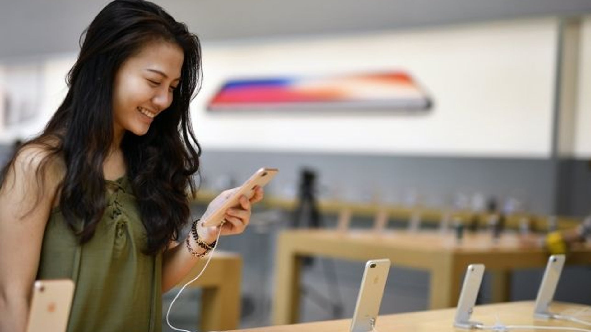 El iPhone 8 en un Apple Store