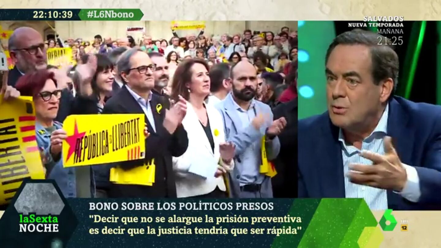 Jos&eacute; Bono: "El separatismo es lo m&aacute;s casposo, derechista, conservador y antiguo que puede existir"