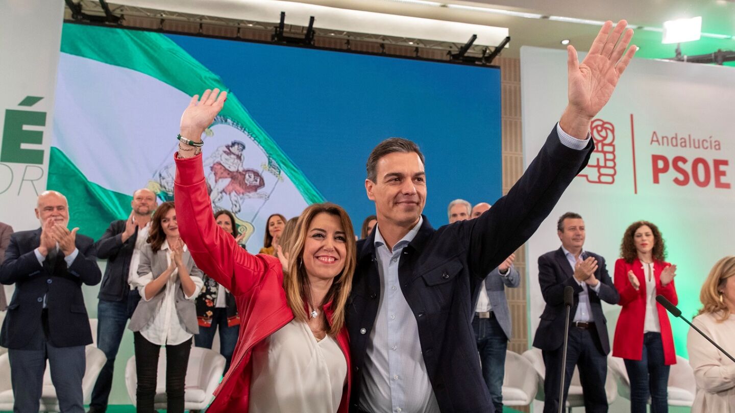 Pedro S&aacute;nchez y Susana D&iacute;az