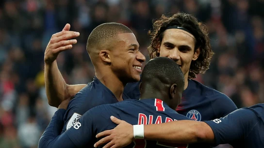 El PSG celebra un gol El PSG celebra un gol