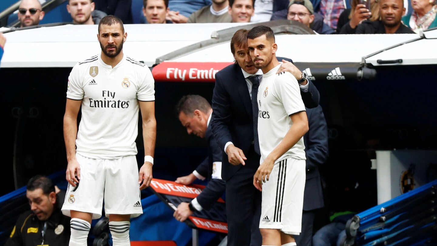 Lopetegui dialoga con Ceballos