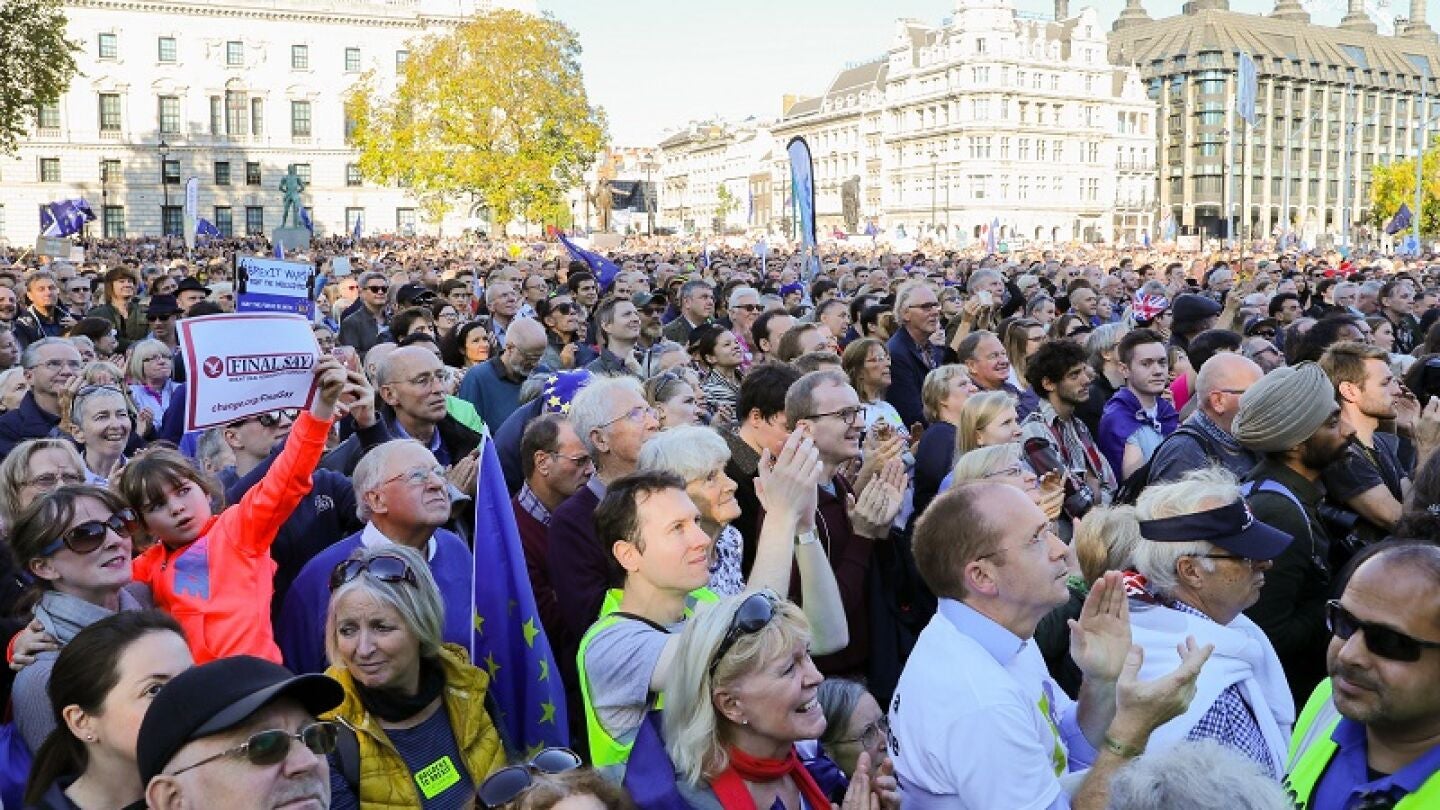 Manifestaci&oacute;n contra el Brexit en Londres