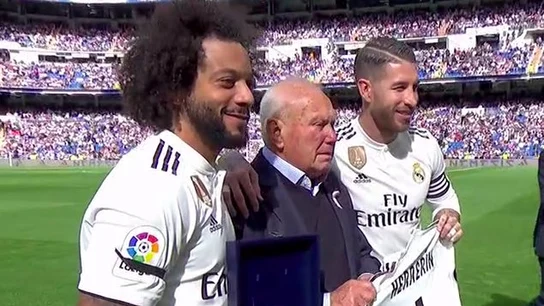Agustín Herrerín, homenajeado por el Real Madrid Agustín Herrerín, homenajeado por el Real Madrid