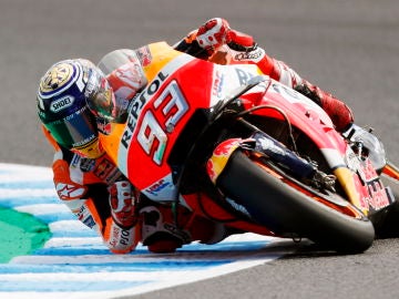 Marc Márquez durante los entrenamientos del GP de Japón Marc Márquez durante los entrenamientos del GP de Japón