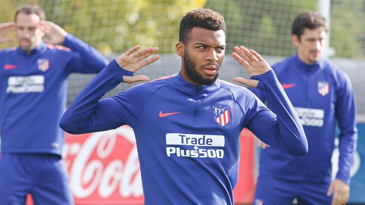 Lemar, en un entrenamiento