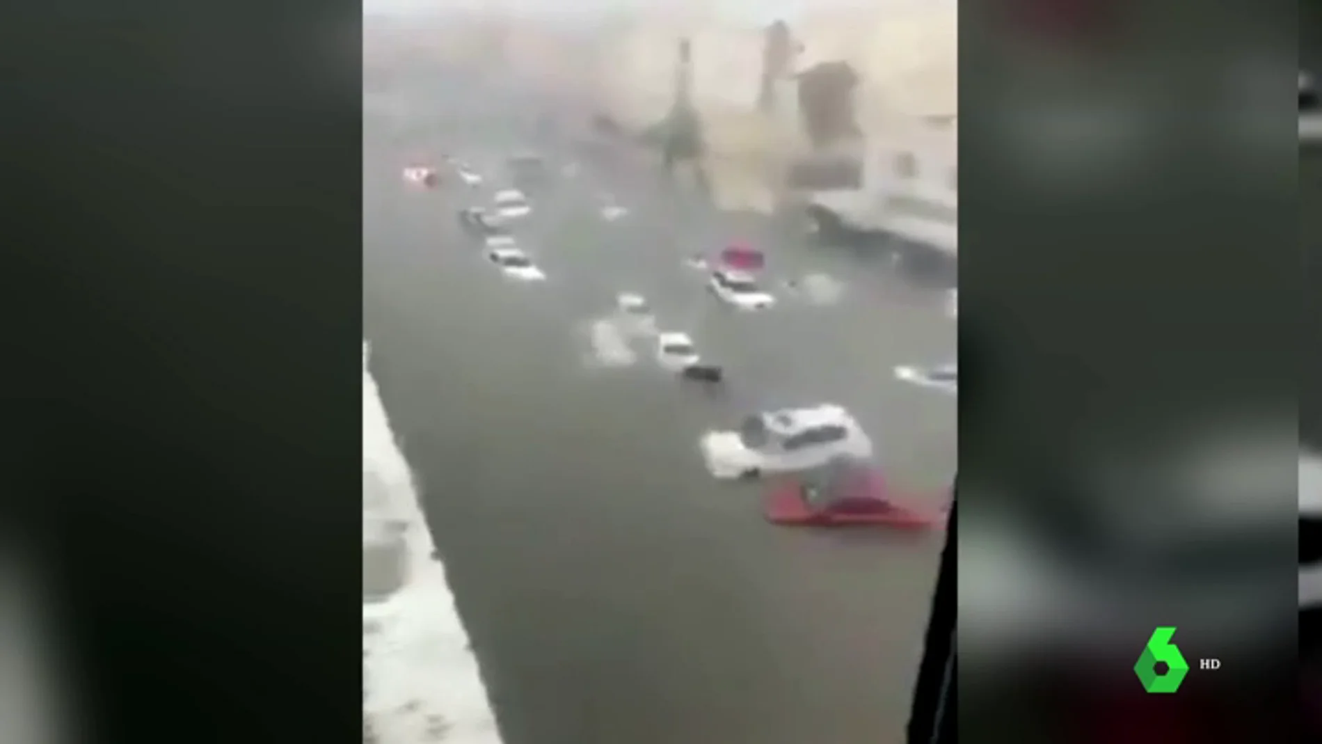 Imagen de las inundaciones en Catar