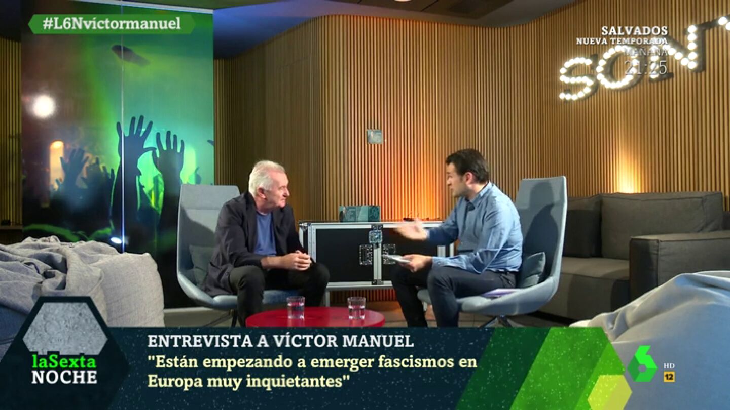 V&iacute;ctor Manuel: "Se nos cae de la boca la palabra Espa&ntilde;a y a m&iacute; nunca se me ha ca&iacute;do"