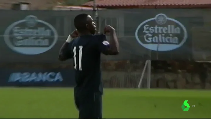 Cara y cruz para Vinicius: golazo con el Castilla... y expulsión ante el Celta B