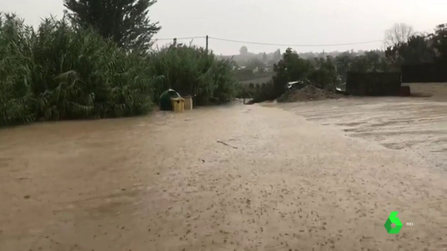 Imagen de las inundaciones en M&aacute;laga
