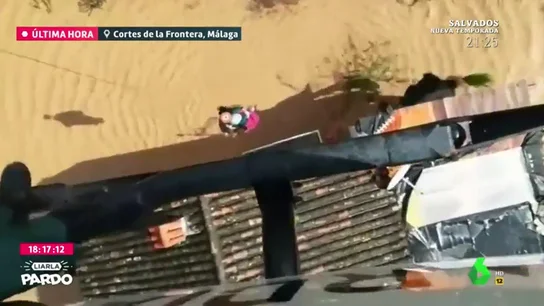 Espectacular rescate en helicóptero Espectacular rescate en helicóptero