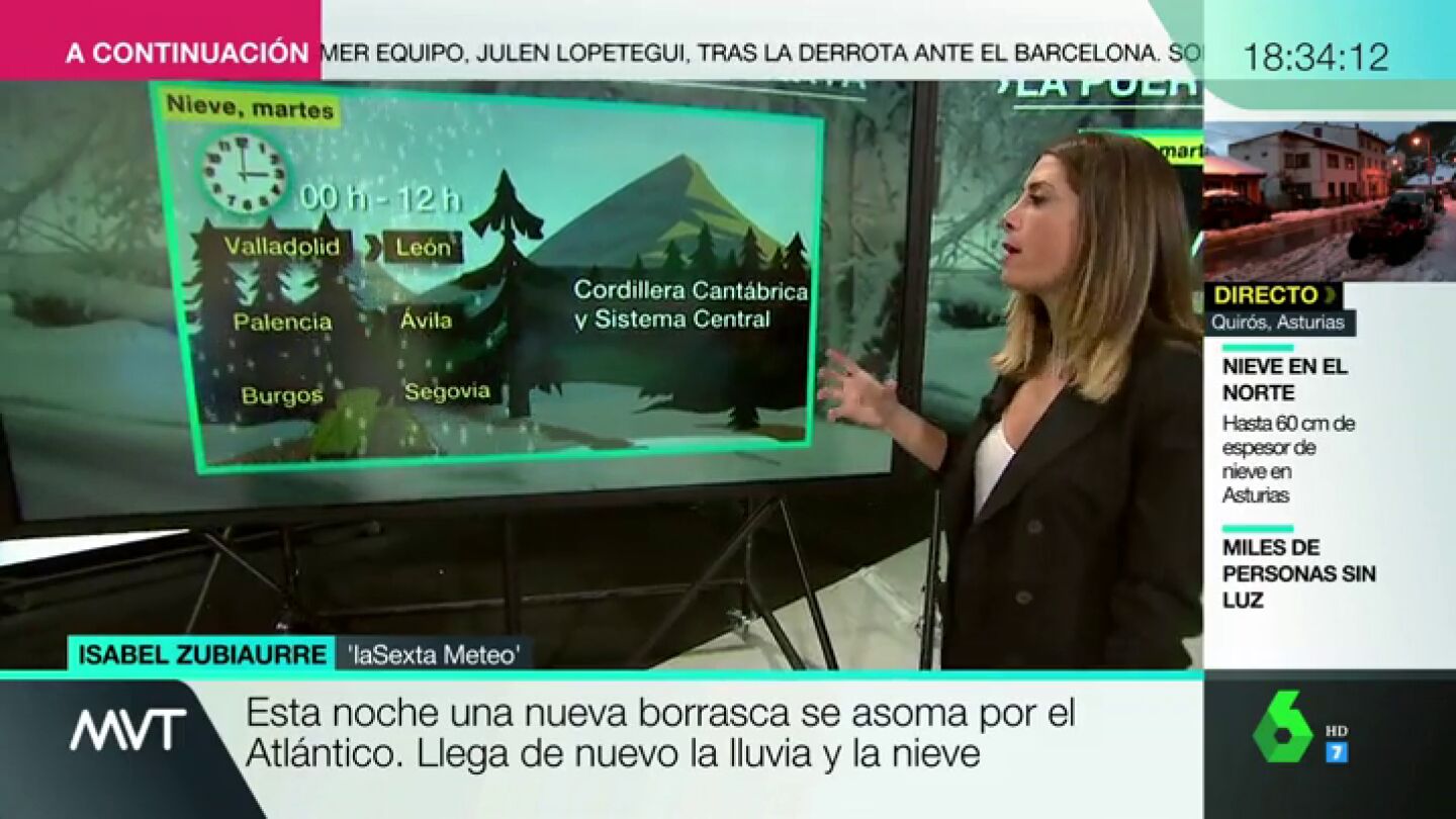 Isabel Zubiaurre explica en MVT las previsiones meteorol&oacute;gicas