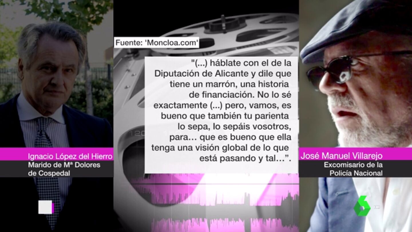 Villarejo tambi&eacute;n avis&oacute; al marido de Cospedal y a L&oacute;pez Madrid de casos de corrupci&oacute;n en Alicante y Murcia: "All&iacute; hay tomate"
