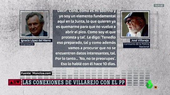 Nuevos audios revelan que el marido de Cospedal y Villarejo torpedearon casos contra el PP Nuevos audios revelan que el marido de Cospedal y Villarejo torpedearon casos contra el PP
