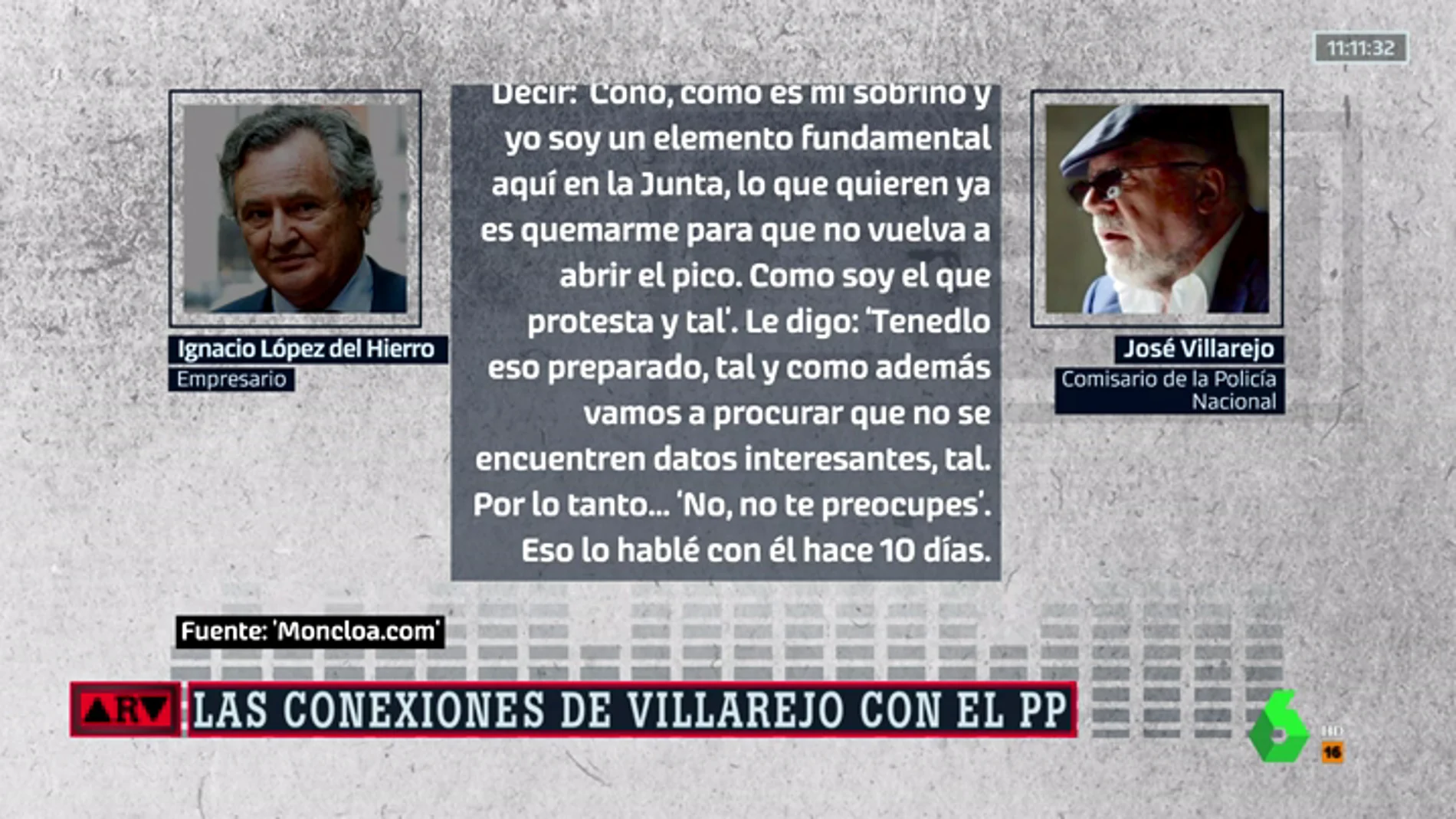 Nuevos audios revelan que el marido de Cospedal y Villarejo torpedearon casos contra el PP