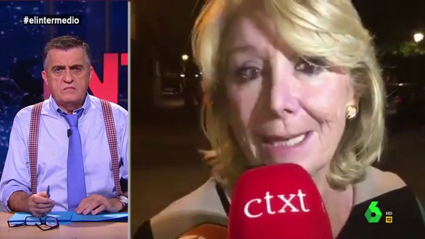 El Gran Wyoming y Esperanza Aguirre