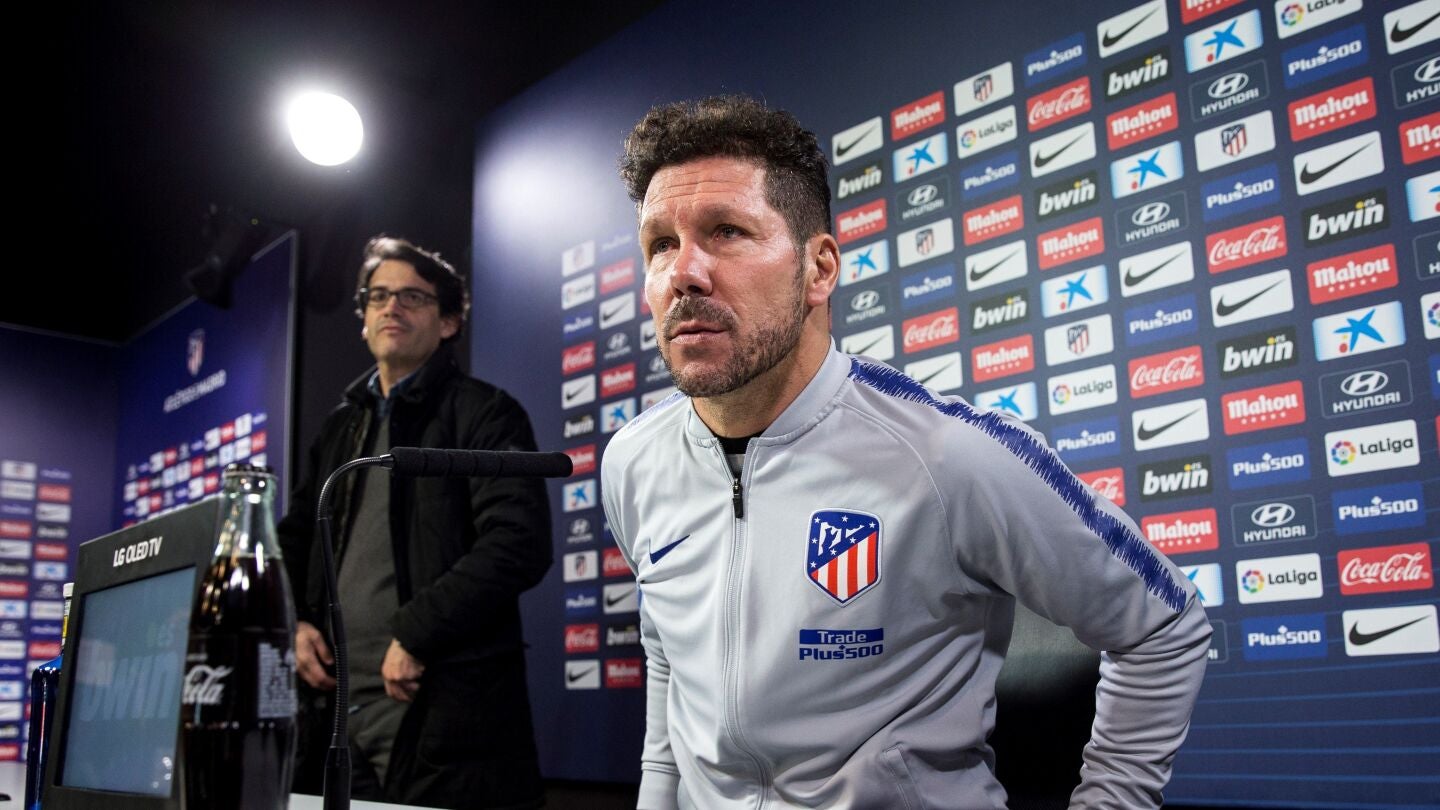 Simeone, en rueda de prensa
