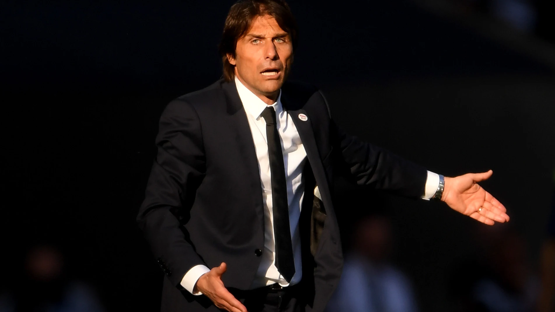 Antonio Conte, durante un partido