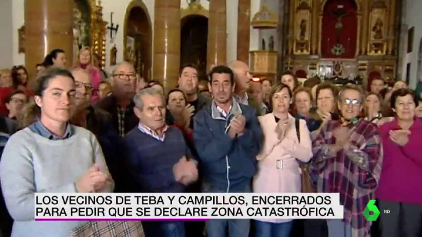 Los vecinos de Teba y Campillos llevan d&iacute;as atrincherados para pedir que sus zonas se declaren catastr&oacute;ficas tras las fuertes riadas