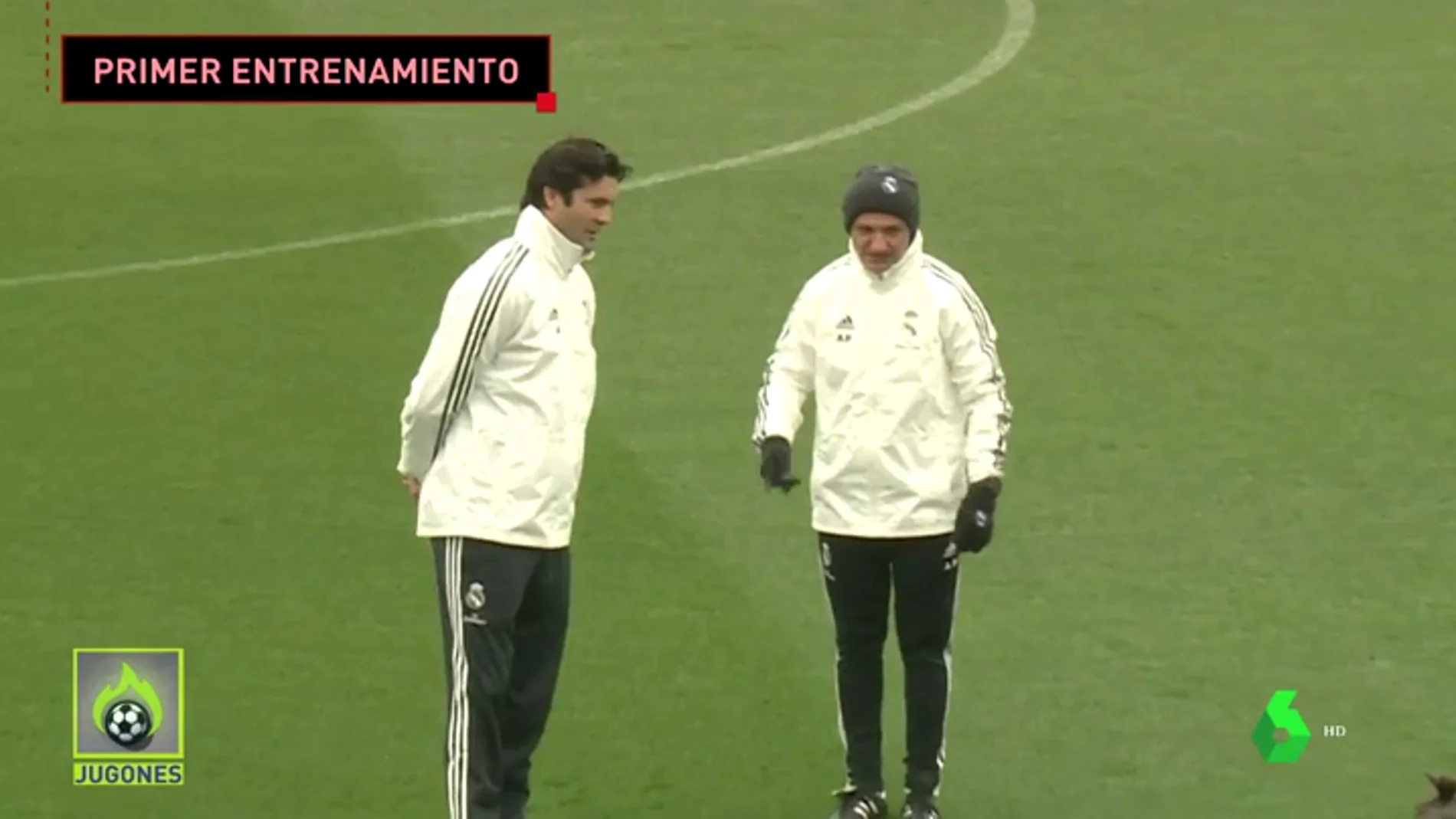 Solari dirige su primer entrenamiento como entrenador del Real Madrid tras ser nombrado sustituto de Lopetegui