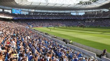 Vista del estadio de Anoeta