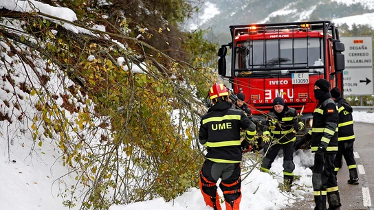 Trabajos de la UME en Asturias Trabajos de la UME en Asturias