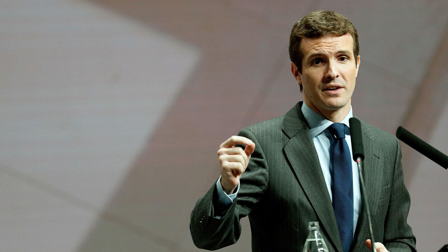 El l&iacute;der del PP, Pablo Casado, en la &uacute;ltima jornada del XXI Congreso Nacional de la Empresa Familiar