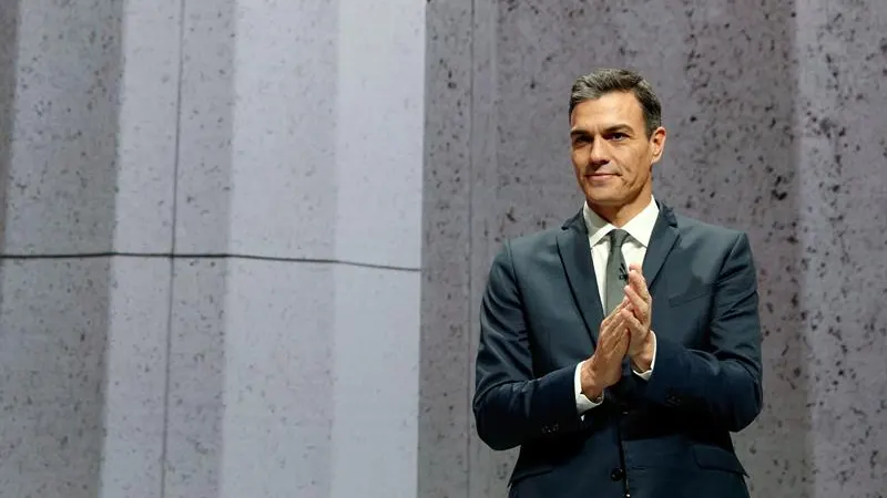 El presidente del Gobierno, Pedro Sánchez, en un acto