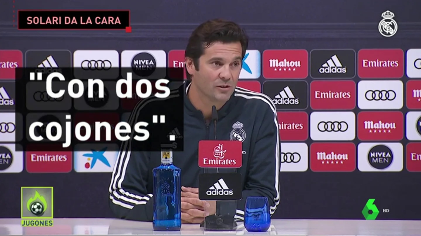 Solari dio la cara en su primera rueda de prensa Solari dio la cara en su primera rueda de prensa